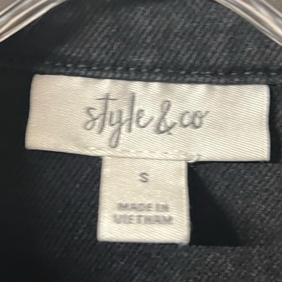 Style & Co Women’s Denim Jacket Button down Size Small - Picture 3 of 6